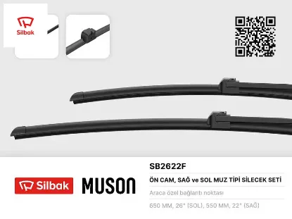 Silecek süpürgesi 650/550mm muz tipi scenıc ıı 05/03 Sılbak resmi