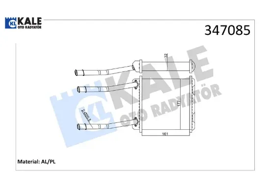Kalorifer radyatörü astra f-calıbra a-vectra a borulu klimasız 175×188x48 Kale radyatör 1806115/ 1806116/ 90399229 resmi