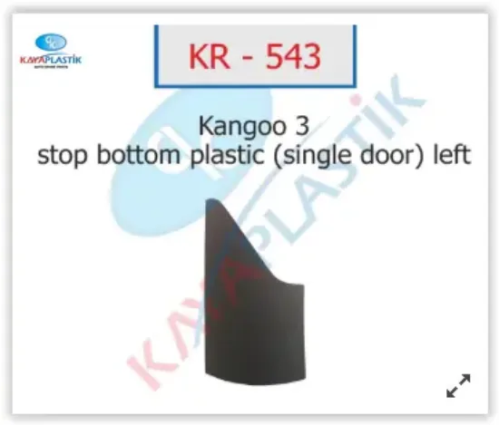 Stop alt plastiği sol tek kapı kng 3 Kaya plastık 8200642150 resmi