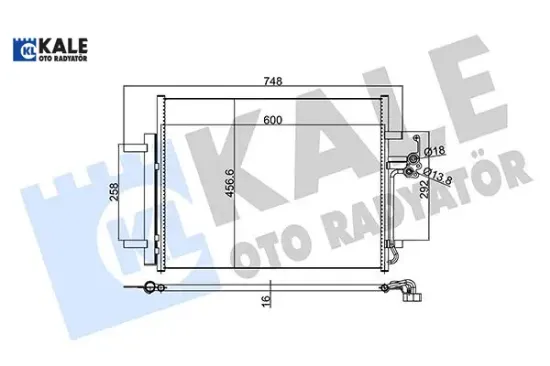 Klıma radyatoru mondeo ıv s max 07 /> galaxy 1.6 / 1.8 / 2.0 / 2.0tdcı 07 /> landrover freelander 2 Kale radyatör 7G9119710AB/ 1563248/ 1716734 resmi