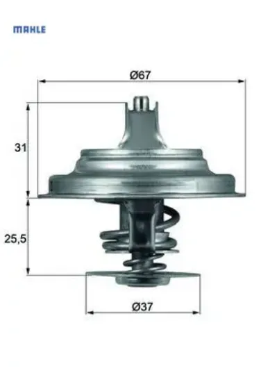 Termostat passat-crafter-lt 28-35-transporter ıv 87c Mahle 069121113/ 035121113B resmi