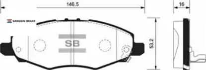Ön fren balata toyota hılux vıgo 2.5l 2kdftv kun15 4×2 05-07 044650K130/ 044650K040/ WVA24523 resmi