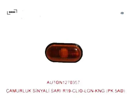 Çamurluk sinyali sarı renault r19-clıo-megane-laguna-r21 master ıı 7700822136/ 7700847334 resmi