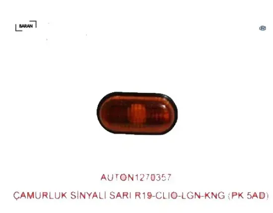 Çamurluk sinyali sarı renault r19-clıo-megane-laguna-r21 master ıı 7700822136/ 7700847334 resmi