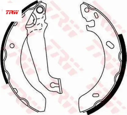 Arka pabuç balata escort 5-6 1.3-1.4-1.6 90-95 gs6254 7138050 Trw 95AB2200BC/ 6500944/ 5027752 resmi
