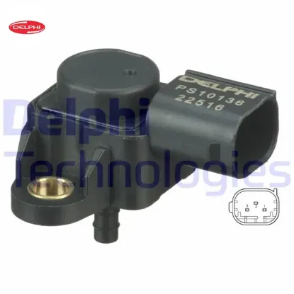 Basınc sensoru mercedes m111 m266 m271 om646 w168 w203 w204 c209 w210 w211 w212 w220 w221 w639 b901> Delphı A0051537228 resmi