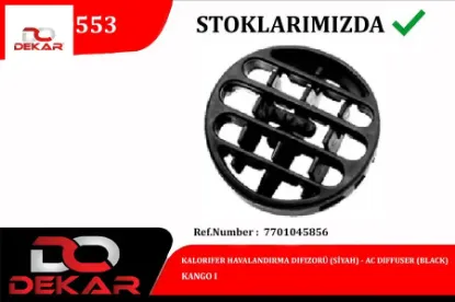 Kalorıfer havalandırma dıfızor sıyah kango ı Dekar 7701045856 resmi