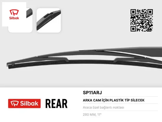 Silecek süpürgesi arka plastik tip 260mm mercedes-benz b-class 09/11> Sılbak resmi