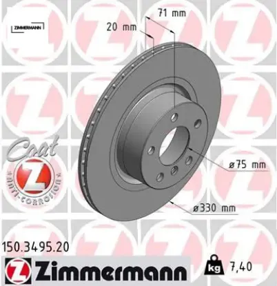 Fren dıskı arka bmw f25 f26 34206790362/ 34206868936/ 34206886482 resmi