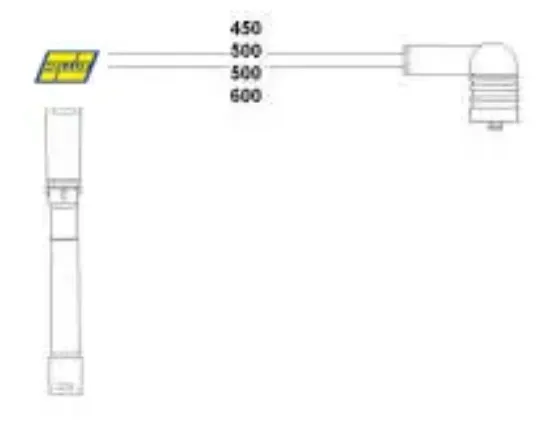 Buji kablosu clıo ıı-kng-twng 1.2 8v d7f Hellux 8200805133/ 7700114549 resmi