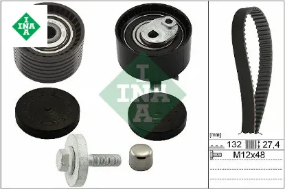 Eksantrik gergi kiti clıo ıı 01> clıo ııı 04>megane ı 96> megane ıı 02> megane ııı 09> laguna ı 96> Ina 7701477014/ 130C17529R/ 130C10178R resmi