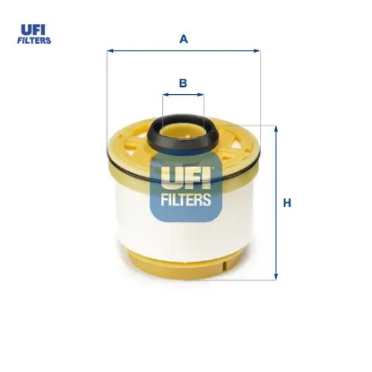 Yakıt filtresi toyota hılux vıgo 2.5l 2kdftv kun15 kun25 05-15 3.0l 1kd-ftv kun26 05-14 / ısuzu d-ma Ufı 233900L010/ 233900L041 resmi