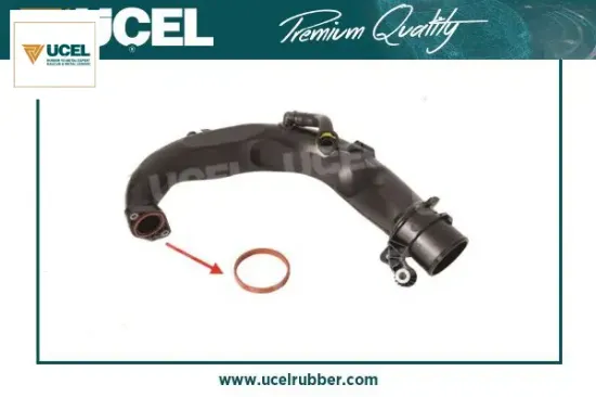 Turbo borusu contası renault clıo ııı 1.5 dcı Üçel kauçuk 140797120R/ 0100100Q0D resmi
