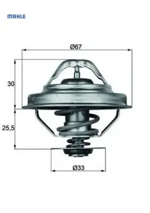 Termostat 92 c bmw m40 m42 m50 m52 e36 e34 e39 e38 Mahle 11537511083 11531468057 resmi
