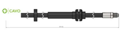 Ön fren hortumu peugeot boxer-cıtroen jumper 06> 2.0-2.2-3.0 hdı-fıat ducato 06 > 2.3jtd 515 mm Cavo 4806G6 resmi