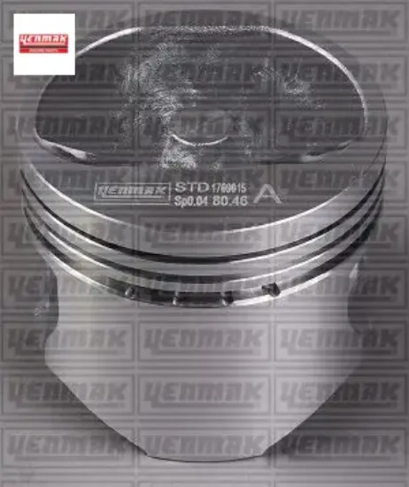 Motor piston segman std 80.50 çap palıo-sıena-uno 89> 1.4 8 v Yenmak 46446940/ 71711159/ 7589120/ 5888233 resmi