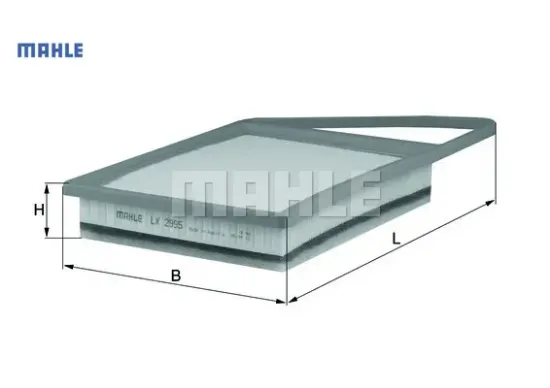 Hava filtresi süngerli partner-berlıngo 10>p206-p207-p308 07> c3-c4-c5 10> 1.6hdı Mahle 1444.TV resmi