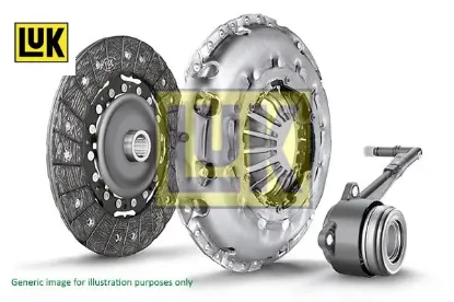 Debriyaj seti rulmanlı baskı disk rulman transporter t4 2.5tdı 09/95-12/96 acv ayc Luk 074198141AX/ 02F141671A resmi