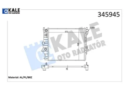 Motor su radyatoru jaguar s-type ıı x200 xf ı x250 xj x350 x358 Kale radyatör C2C1448/ C2C36506 resmi