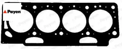 Silindir kapak contası 1 çentik 1.75mm r19-express-clıo-megane 88> 1.9d f8q Payen 7700107818/ 7700867870 resmi