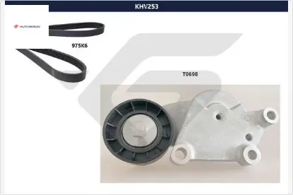 Alternatör gergi kiti 6pk975 p207-p308-p3008-p5008-partner-berlıngo-c3-c4-c5-ds3-ds4 1.4-1.6 hdı Hutchınson 16112778/ 1611277880/ 1611277580 resmi