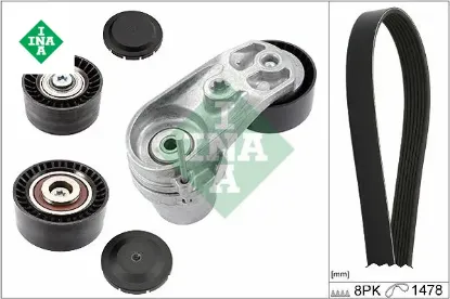 Kanallı kayıs setı kutuklu bmw f20 f21 f22 f30 f32 f10 f25 f26 f15 e70 f16 xdrive Ina 11282449733 resmi