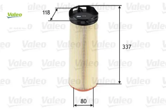 Hava fıltresı mercedes c-class om646 w204 s204 Valeo A6460940204 resmi