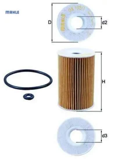Yag fıltresı mercedes m166 w168 w414 Mahle A1661800209 resmi