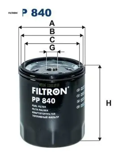 Yakıt fıltresı mercedes om615 om616 om617 w123 s123 c123 w460 Fıltron A0010920401 resmi