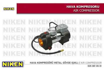 Hava kompresörü metal gövde ışıklı Nıken resmi