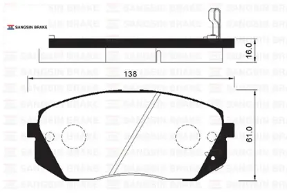 Ön fren balata hyundaı ix35 2.0l d4ha crdi dizel 136hp 10-15 / kıa sportage 2.0l d4ea d4ha dizel 06- 581011DA50/ 581012SA70/ 581010ZA00 resmi
