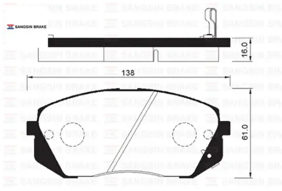 Ön fren balata hyundaı ix35 2.0l d4ha crdi dizel 136hp 10-15 / kıa sportage 2.0l d4ea d4ha dizel 06- 581011DA50/ 581012SA70/ 581010ZA00 resmi
