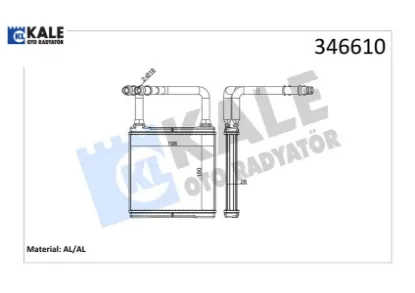 Kalorıfer radyatoru mercedes x218 c219 c218 w211 Kale radyatör A2118300361 resmi