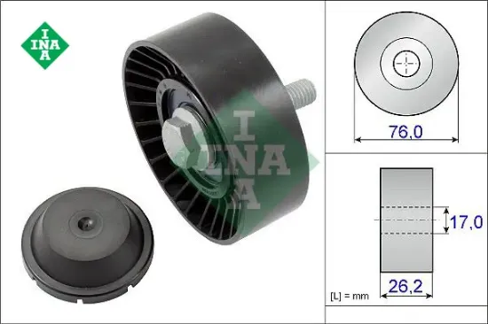 Alternatör gergi rulmanı polo-cordoba-fabıa-golf7 1.2 tsı cbza-cbzb-cbzc Ina 03F145276 resmi