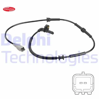 Abs hız sensörü berlingo-xsara-partner 06-1996-12-2015 Delphı 4545C9 resmi