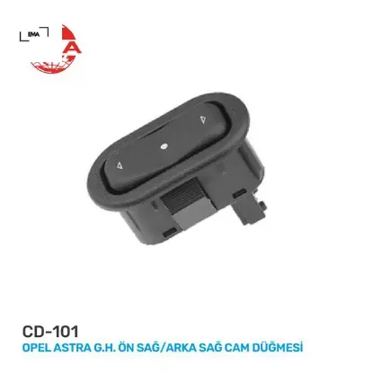 Cam açma anahtarı tekli ön sağ-arka astra g-corsa c-combo c-zafıra a 90561388-93350571 93350571 resmi