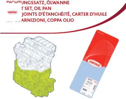 Motor alt tk. conta clıo ıı 98> clıo symbol ı 00> kangoo 01> laguna ı 97>01 laguna ı 01>07 megane ı Corteco 7700103687 resmi