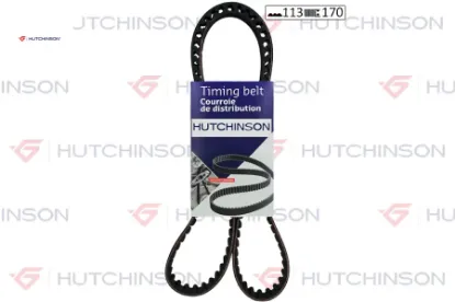 Triger kayışı 113×170 peugeot 205 305 309 405 cıtroen bx 1.6-1.9 8v 82-94 zx 1.6-1.9 ct525 Hutchınson 0816.67/ 0816.24/ 0816.29 resmi