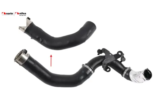 Turbo hortumu plastik boru hariç ok ile gösterilen büyük hortum grand scénıc ııı (jz0 1_) megane ııı Nıfea 144604405R/ 144605926R resmi