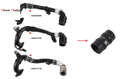 Turbo hortumu plastik boru hariç ok ile gösterilen küçük hortum master trafıc  2.0 dci 18> Nıfea 144605770R/ 1446000Q3M/ 1446000Q2M/ 144607751R resmi