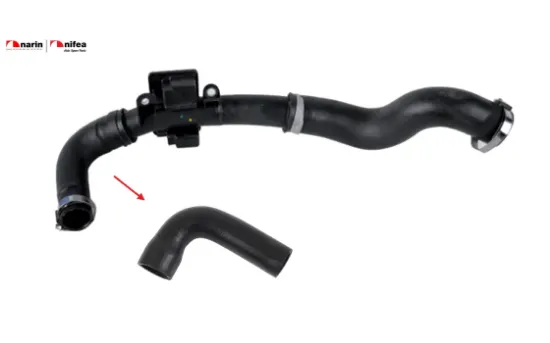 Turbo hortumu metal boru hariç ok ile gösterilen büyük hortum kangoo 1.5 d 08> Nıfea 8200534296 resmi