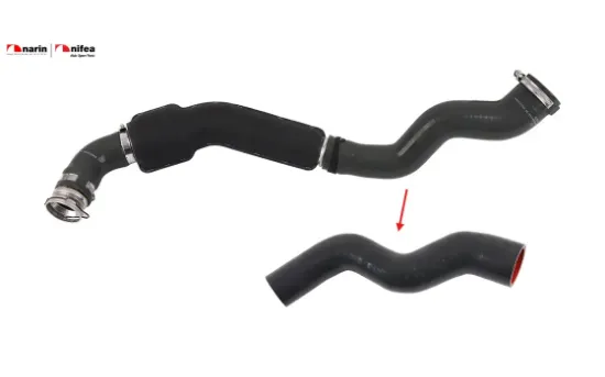 Turbo hortumu metal boru hariç ok ile gösterilen büyük hortum ınterstar mınıbüs otobüs (x70) ınterst Nıfea 8200605907/ 4417411/ GM 93190448 resmi