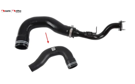 Turbo hortumu metal boru hariç doblo Nıfea 51901748/ 51812225/ 51984103/ 52008379 resmi