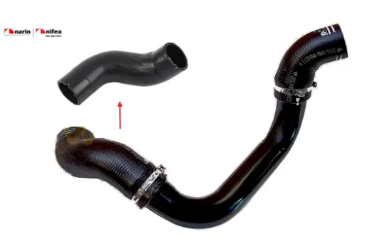 Turbo hortumu metal boru hariç ok ile gösterilen hortum stılo Nıfea 46808669/ 51718041 resmi