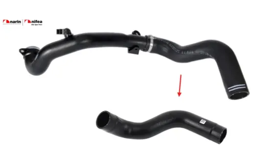 Turbo hortumu plastik boru hariç ok ile gösterilen hortum punto evo 1.3 d 08> Nıfea 51816508 resmi