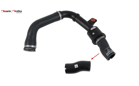 Turbo hortumu plastik boru hariç ok ile gösterilen küçük hortum gıulıetta 1.4 10> Nıfea 50517510 resmi