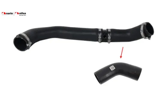 Turbo hortumu plastik boru hariç ok ile gösterilen küçük hortum transıt Nıfea 8C116C646DE/ 1670814/ 1571938 resmi
