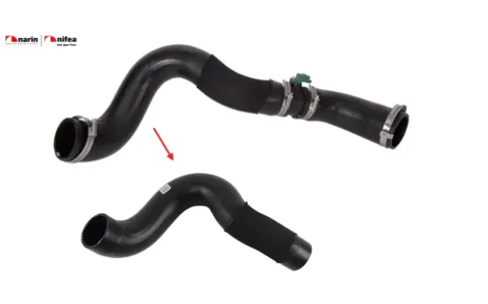 Turbo hortumu plastik boru hariç ok ile gösterilen büyük hortum büs/otobüs fd Nıfea CC116K863DE/ 1892430/ CC116K863DA/ 1749146/ CC116K863DB/ 1749235/ CC116K863DC/ 1813834/ CC116K863DD/ resmi