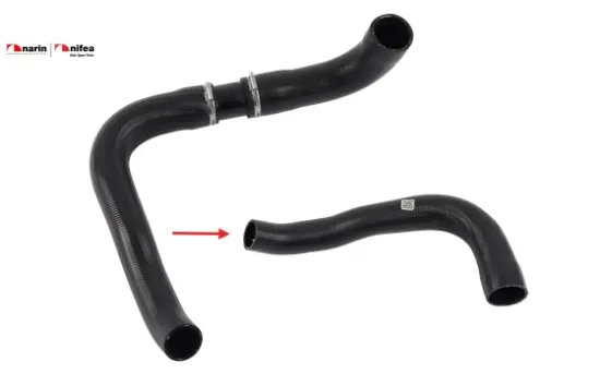 Intercooler hortumu büyük  plastik parça hariç t/1 Nıfea 1C156C646AJ /  4714482 resmi