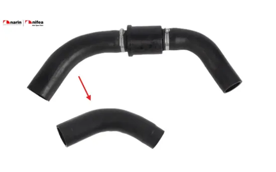 Intercooler hortumu büyük plas.parça hariç transi/ Nıfea 6C116K683BD /  1440261 resmi